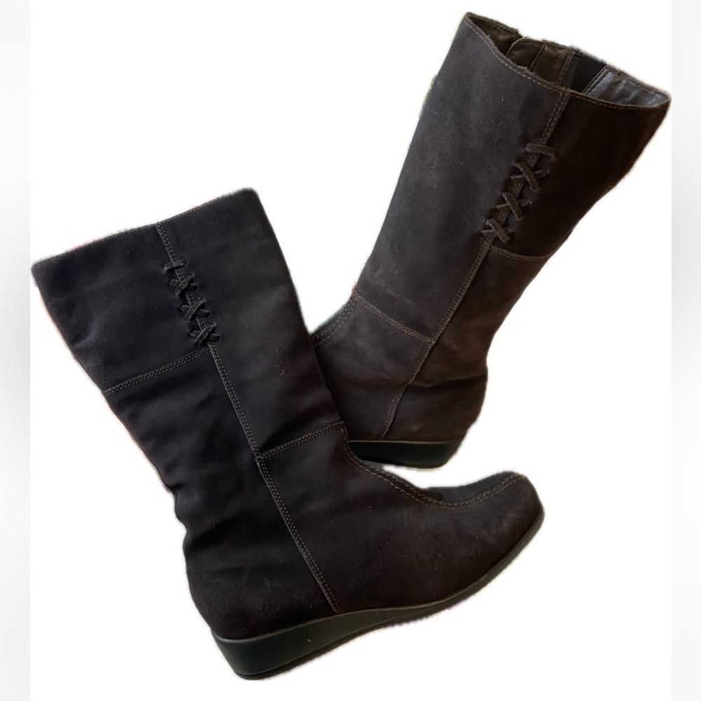 Hillard & Hanson suede Leather women's boots 8.5